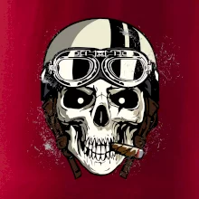 Motorkárska helma a cigara