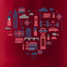 Anglicko symboly srdce Anglicko symboly srdce