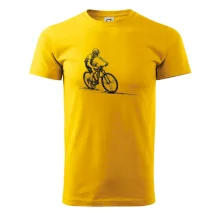 MTB kreslený cyklista MTB kreslený cyklista