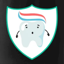 Zúbok na prsníku - zubná pasta