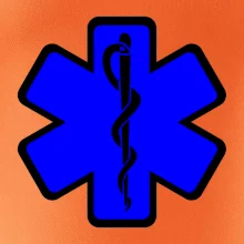 Rescue - Hviezda na prsníku + nápis na chrbte Rescue - Hviezda na prsníku + nápis na chrbte