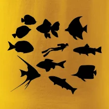 Potápač ryby štvorec