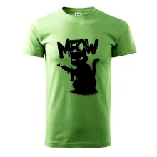 Meow mačka so zbraňou