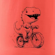 Roztomilý Dinosaurus na bicykli