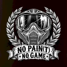 No Paint, No Game – motív s maskou