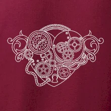 Steampunk srdce kreslené Steampunk srdce kreslené