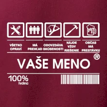 Vaše meno - čiarový kód