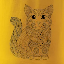 Mačka sediaca mandala Mačka sediaca mandala