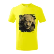 Albert Einstein so slúchadlami