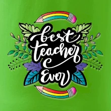 Farebné ceruzky best teacher ever