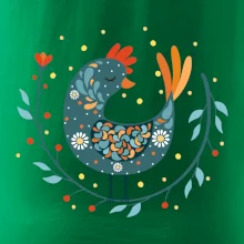 Folklór - sliepky s margarétkami