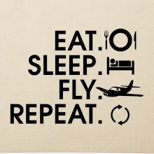 Eat sleep fly repeat