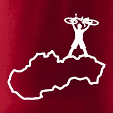 Mapa Slovenska - cyklista