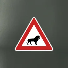 Dopravná značka - Pozor lev