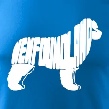 Novofundlandský pes - nápis v tele