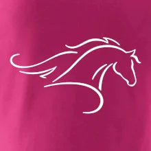 Kôň - bežiaci silueta hlavy Kôň - bežiaci silueta hlavy