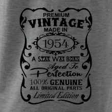 Vintage Etiketa - 1954