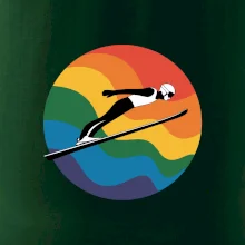 Skokan na lyžiach v kruhu