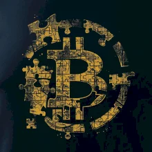 Logo bitcoin puzzle Logo bitcoin puzzle