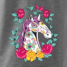 Kôň farebný s kvetinami