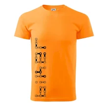 Biker nápis na výšku reťaz