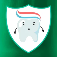 Zúbok na prsníku - zubná pasta