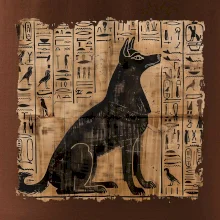 Egyptské hieroglyfy pes