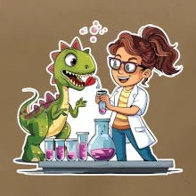 Chemik a dinosaurus - dievča