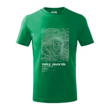 Velký Javorník (Beskydy) - vrstevnice v obdĺžniku