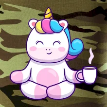 Yoga - jednorožec káva