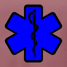 Rescue - Hviezda na prsníku + nápis na chrbte Rescue - Hviezda na prsníku + nápis na chrbte