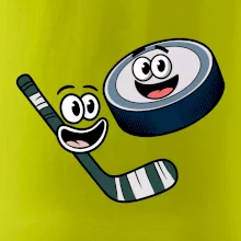 Parové tričko - Puk a hokejka Parové tričko - Puk a hokejka