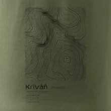 Kriváň - vrstevnice v obdĺžniku