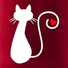 Zamilovaná mačka chvostík