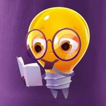 Žiarovka premýšľa nad knihou