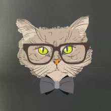 Hipster kocúrik Hipster kocúrik