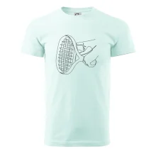 Tenisová raketa jedným ťahom Tenisová raketa jedným ťahom