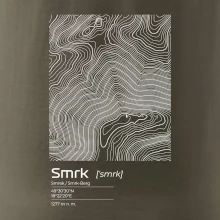 Smrk - vrstevnice v obdĺžniku