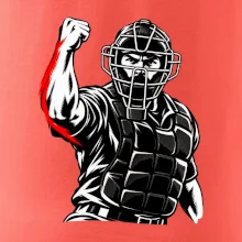 Baseballový rozhodčí signalizuje strike