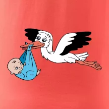 Bocian a bábätko - chlapec (Hana-creative) Bocian a bábätko - chlapec (Hana-creative)