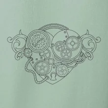 Steampunk srdce kreslené