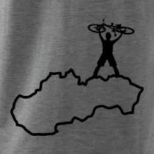 Mapa Slovenska - cyklista