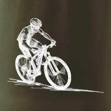 MTB kreslený cyklista MTB kreslený cyklista