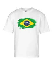 Brazília vlajka štetkou