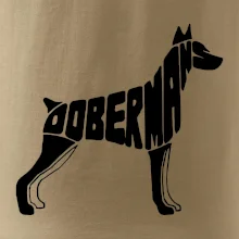 Dobermans - nápis v tele Dobermans - nápis v tele