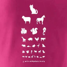 Očný test zvieratká