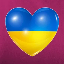 Ukrajina srdce vlajka