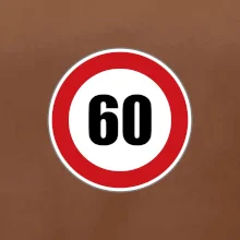 Dopravná značka - obmedzenie rýchlosti 60