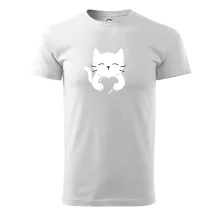 Mačka drží srdce Mačka drží srdce