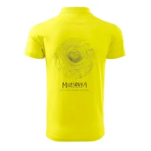 Milešovka - vrstevnice v kruhu